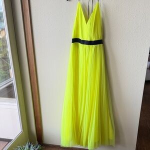 Alice + Olivia Neon Yellow Maxi Dress